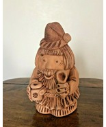 Fairytale Gnome, Vintage ceramic figurine, Terracotta / Red clay Farmhos... - £31.60 GBP