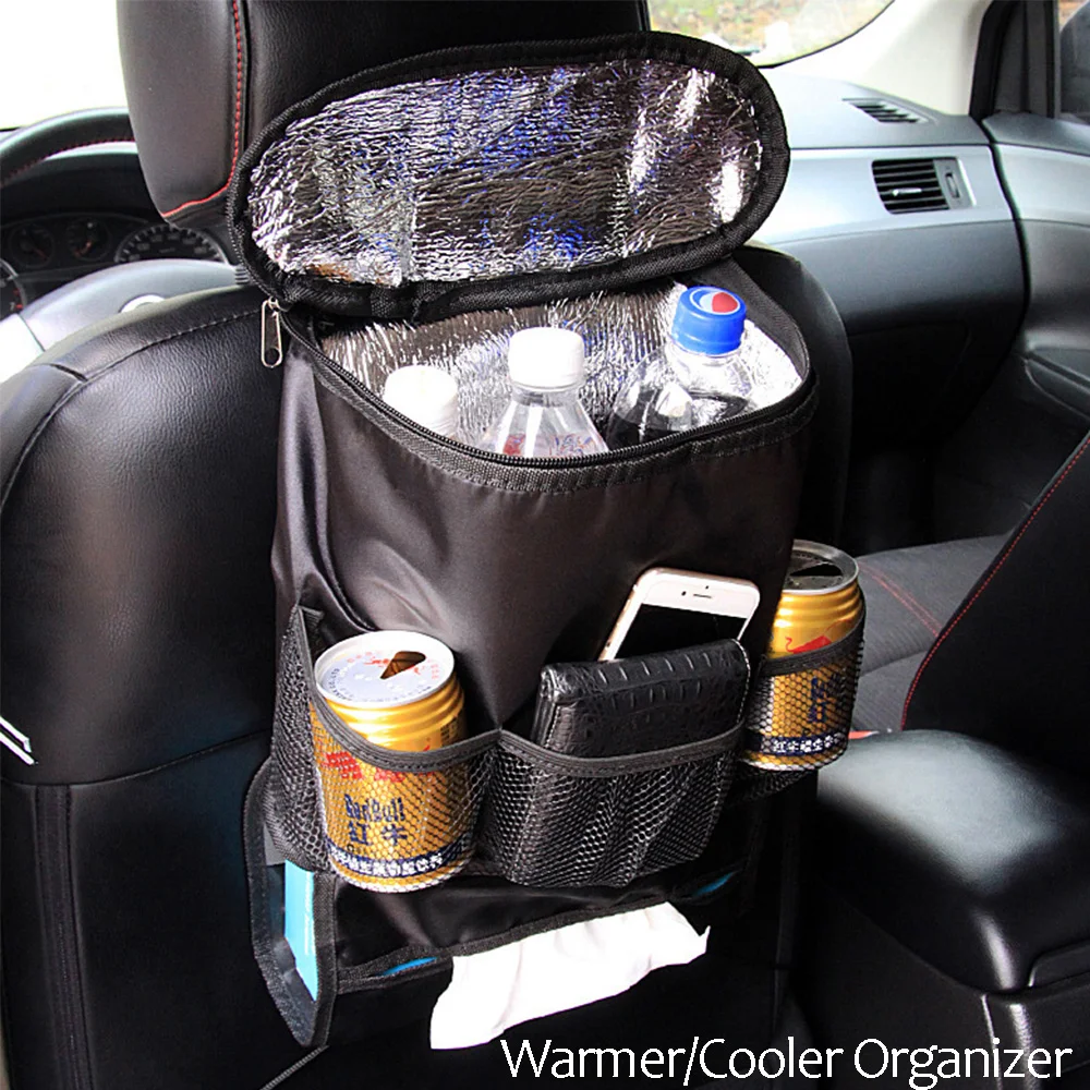 Car Seat Back Storage Hang Bag Warmer/Cooler Organizer Car-styling Multi-pocket - £14.12 GBP
