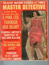MASTER DETECTIVE JUL 1965-FR/G-MURDER WITH POOL CUE THROUGH HEART!-TRUE ... - $27.74