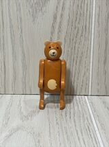 Fisher-Price Little People vintage circus train 991 bear orange brown - $8.23