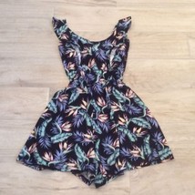 Key Hole open Back TROPICAL DRESS SKORT Romper - $23.10