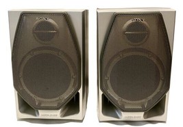 Sony Mega Bass Speaker  13.5x8 Inch Set Of 2 Working Some Scratches SEE ... - £27.40 GBP