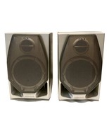 Sony Mega Bass Speaker  13.5x8 Inch Set Of 2 Working Some Scratches SEE ... - £27.53 GBP