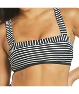 New Ella Moss S Small Bandeau Swim Top Visionary Black White Striped Lined - £10.40 GBP