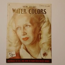 How to Do Water Colors Walter T Foster Vintage Art Instruction Softcover Book - £9.56 GBP