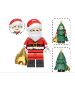 Building Custom Santa Claus with Green Christmas Tree Minifigure Action ... - $10.92 CAD