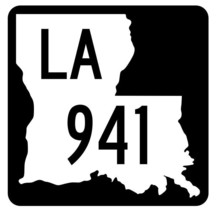 Louisiana State Highway 941 Sticker Decal R6209 Highway Route Sign - $1.45+
