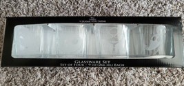 Disney Tim Burton The Nightmare Before Christmas Glassware Set of 4 Glasses 9 oz - £25.04 GBP
