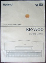 Roland KR-5500 Digital Intelligent Piano Keyboard Original Owner&#39;s Manual Book - £31.28 GBP