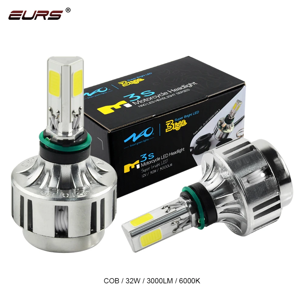 EURS Motorcycle LED headlight DC M3S  electric Bicycles light H4 LED Built in Sp - $93.10