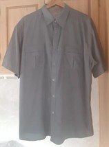 Kuhl Button Shirt Mens XXL Gray Eluxur S/S Pockets Hiking Lightweight U3 - $24.74