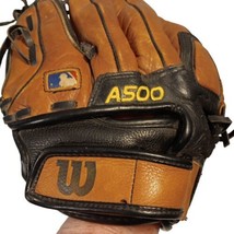 Wilson Baseball Glove A500 12.5&quot; Ecco Leather Right Handed Throw RHT A0500 - £18.30 GBP
