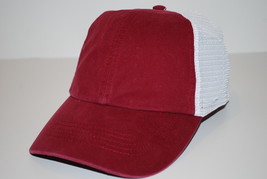 Nike Bauer Blank Adjustable Relaxed Fit Mesh back Burgundy Hockey Cap Hat - £11.38 GBP