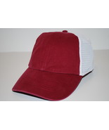 Nike Bauer Blank Adjustable Relaxed Fit Mesh back Burgundy Hockey Cap Hat - £11.38 GBP
