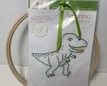 Penguin &amp; Fish Embroidery Kit Dinosaur Beginner Hoop Included Wall Art Kit - $11.40