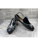 Corso Como Ballet Flat Women 8.5 Shoes Black White Polka dot Snake Exoti... - €29,57 EUR
