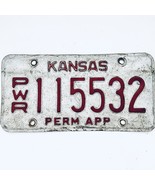  United States Kansas Permanent Power Unit License Plate PWR 115532 - €12,02 EUR