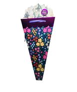 Viola Gift Bag-Holds A Bouquet Of Flowers  18 Inches Long - $22.03 CAD