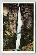 Postcard Multnomah Falls Union Pacific Trains Columbia River Highway Oregon - £3.55 GBP