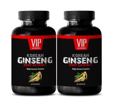 brain memory - KOREAN GINSENG 350MG - panax red korean ginseng - 2 Bottles (120) - £19.00 GBP