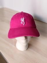 Browning Womens Strapback Hat Cap Pink Embroidered Logo Adjustable Hunti... - £5.90 GBP