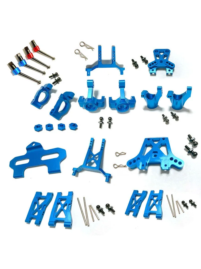 NEW Metal Upgrade Parts Kit Caster Block Steering Blocks Suspension Arm for - £9.41 GBP+