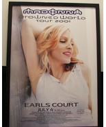 Madonna Orig. Framed Poster &quot;Drowned World Tour 2001&quot; Mint Condition - $37.99