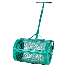 VEVOR Compost Spreader 24" Wide Push/Tow Handle 4-Height Adjustable Stee... - $65.99