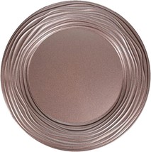6 Pack Plastic Round Charger Plate, Rose Gold, 13-Inch - £25.80 GBP