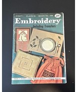 Vtg Coats &amp; Clarks Embroidery “How-to” Book W/ Unused Transfers - $9.90