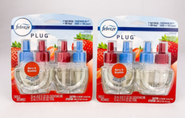 Febreze Plug Refills 2ct. 0.87 Fl Oz Ea Berry And Bramble Lot Of 2 Twin Packs - $28.98