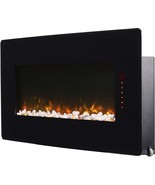 Dimplex Winslow Curved Wall Mounted Electric Fireplace 42&quot; Black 1400W w... - $429.08 CAD