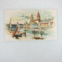 Antique Victorian Trade Card 1893 Worlds Fair Columbian Expo Machinery Hall RARE - £39.49 GBP