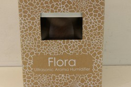 USB AC Flora Sphere Ultrasonic Aroma Humidifier Color Change LED Walnut  - £26.79 GBP