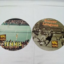 Lot of (2) 1970s Sports Circular Cardboard Collectable With Fun Facts - £6.38 GBP