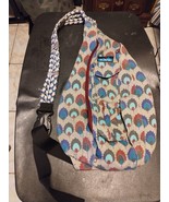 KAVU Rope Sling Crossbody Backpack Bag Forrest Woodland Autumn Leave Gre... - $25.64