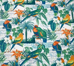 Richloom El Centro Curacao Parrot Green Blue Outdoor Uv Fabric By Yard 54&quot;W - £9.58 GBP