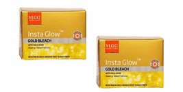 2 x VLCC Insta Glow Gold Bleach With Gold Oxide - Glowing, Radiant Fairness 30g - £6.54 GBP
