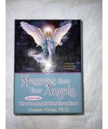 MESSAGES FROM YOUR ANGELS ORACLE CARDS DOREEN VIRTUE 44-DECK GUIDEBOOK T... - $39.59