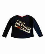 Womens Tommy Hilfiger Denim Spell Out Logo T-Shirt Red White Blue Top Si... - $18.80
