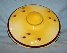 Vintage Hull Yellow Daisy Ceramic Lid Only-New Old Stock-5 1/2 inches across - £7.43 GBP