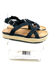 Olivia Miller Byron Bay Strappy Espadrille Sandals- Black, US 8M - $22.00