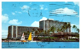 Reef Hotel situated on the beach at Waikiki Hawaii Postcard Posted 1969 - £6.97 GBP