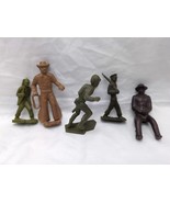 Lot Of (5) Vintage 1960s Army Men Plastic Soldiers Figures 2-3&quot; - $237.18 MXN