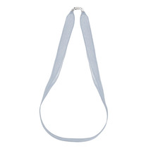 Stylish Silver Double Ribbon Choker Necklace with Sterling Silver Clasp - £6.32 GBP
