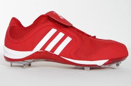 Adidas SM Excelsior 6 Low Baseball Cleats Softball Red &amp; White Men&#39;s 15 NEW - £52.07 GBP