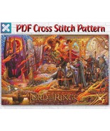 Lord Of The Rings Movie Hobbit Large Counted PDF Cross Stitch Pattern - $3.50