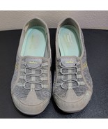 Womens Skechers 22468 Relaxed Fit Memory Foam Gray / Aqua Athletic Shoes... - $44.65 CAD