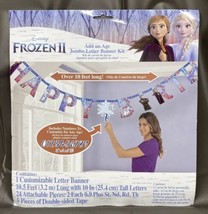 Disney Frozen II Happy Birthday 10FT Banner With Add An Age Party Decorations - £1.94 GBP