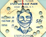 Vintage Coney Island Steeplechase Park Combination Badge - £31.23 GBP